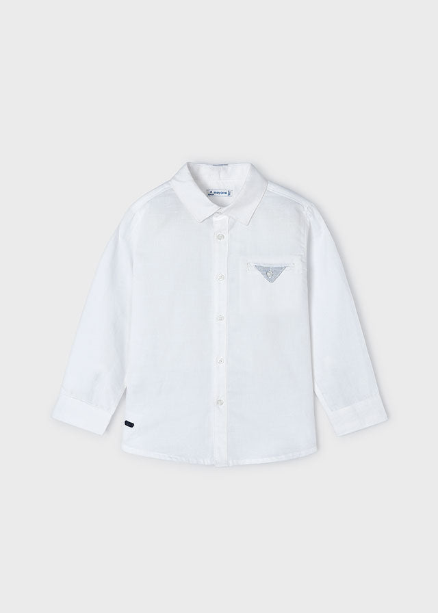 SS24 Mayoral Boys White Shirt 3122