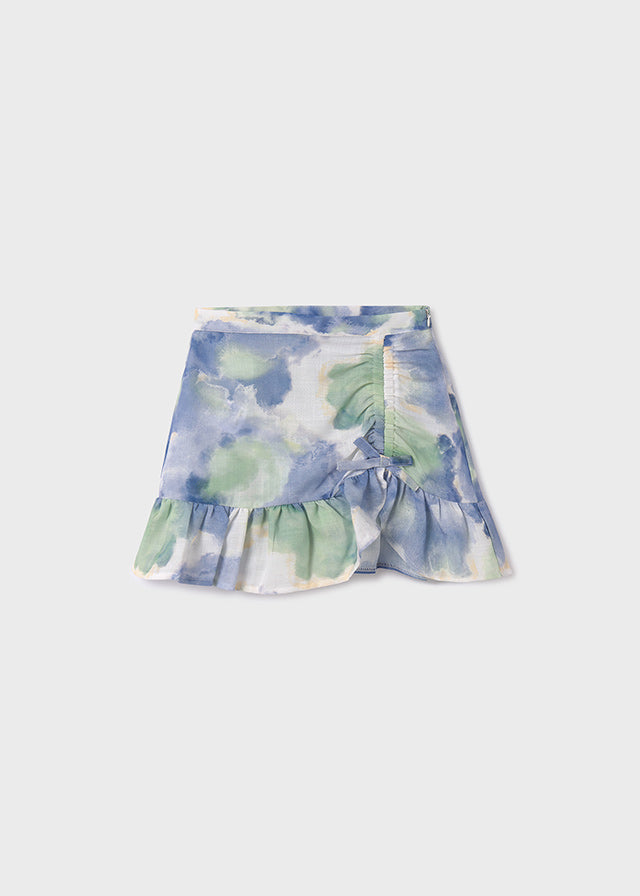 SS24 Mayoral Older Girls Blue & Green Skirt 6939