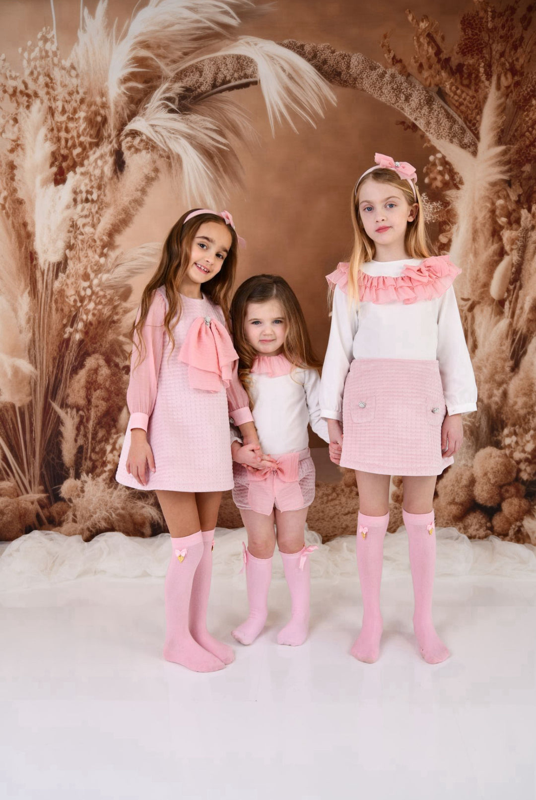 AW24 Rochy Girls Pink Velvet Jampants Set