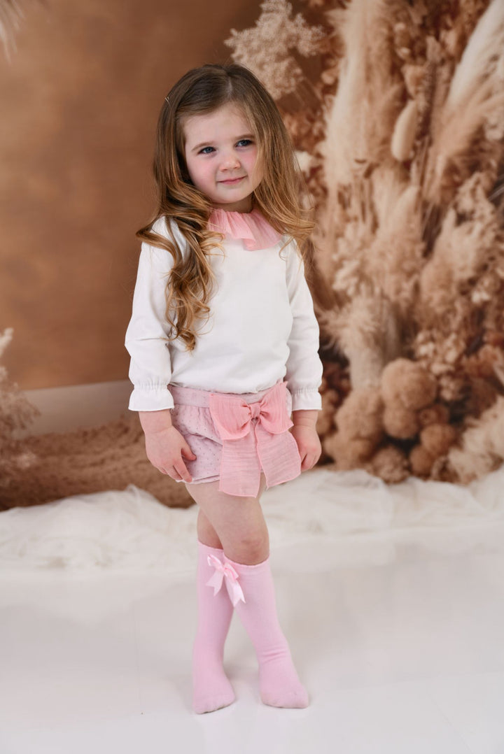 AW24 Rochy Girls Pink Velvet Jampants Set