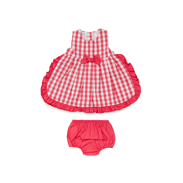 SS24 Juliana Girls Red & White Check Dress