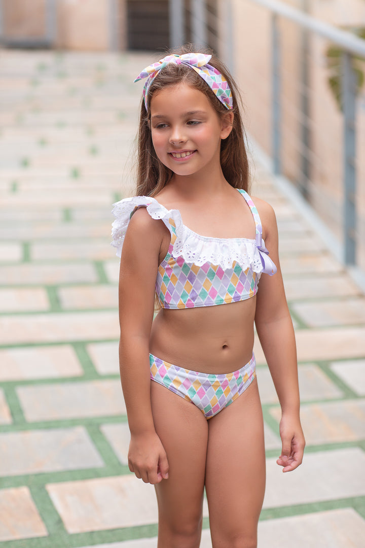 SS24 Rochy Girls Pastel Diamonds Bikini