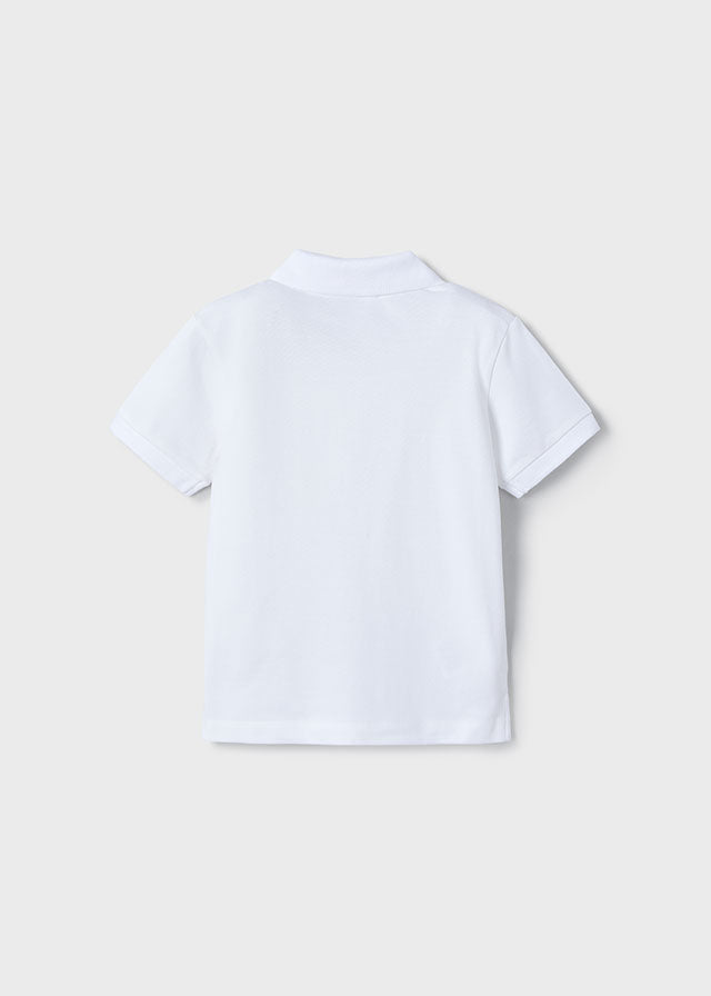 SS25 Mayoral Boys White Polo Top 150