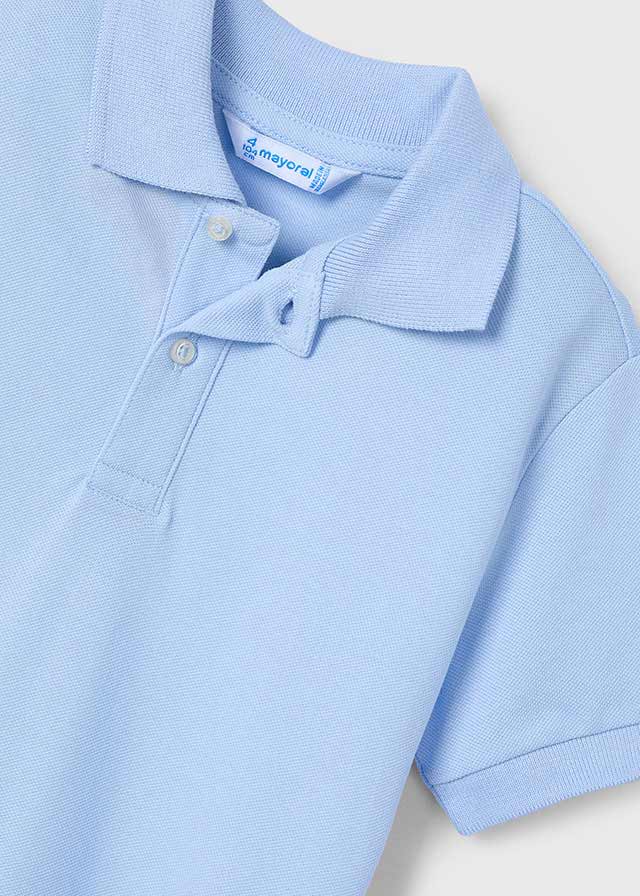 SS25 Mayoral Boys Blue Polo Top 150