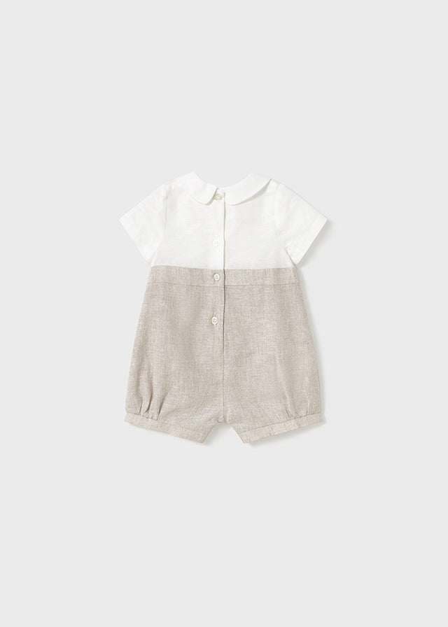 SS25 Mayoral Baby Boys Linen Romper 1615