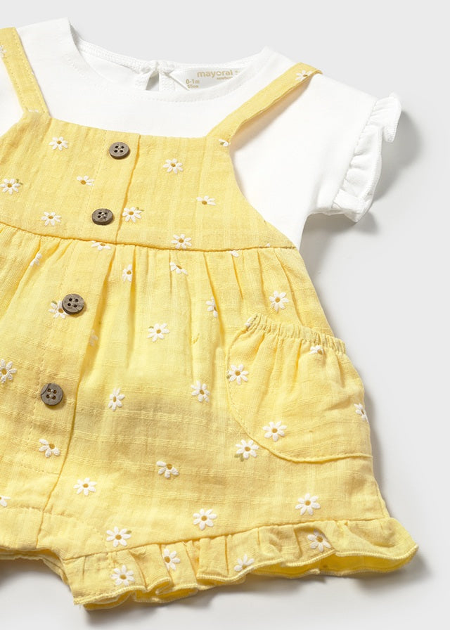 SS25 Mayoral Baby Girls Lemon Daisy Set 1662