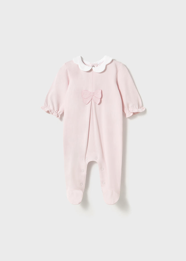 SS25 Mayoral Baby Girl Pink Two-Piece Babygrow Set 1751