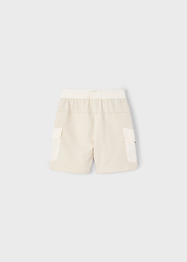 SS25 Mayoral Boys Ivory Shorts 3225