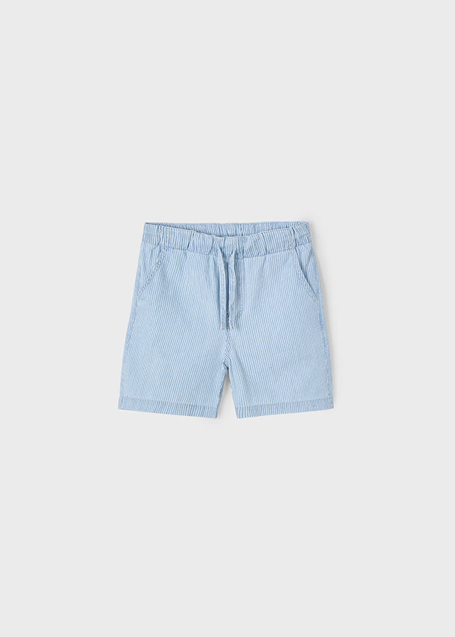 SS25 Mayoral Boys Denim Striped Shorts 3228