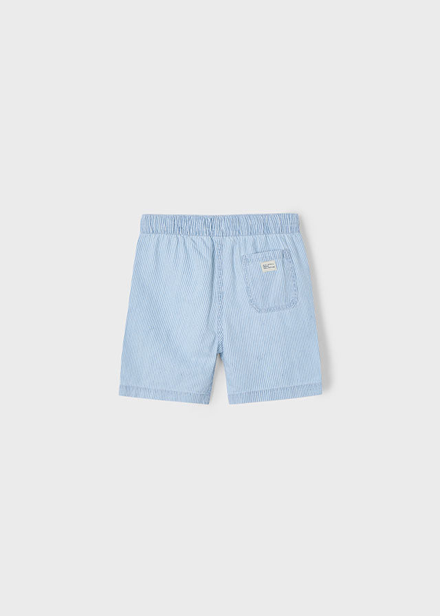 SS25 Mayoral Boys Denim Striped Shorts 3228