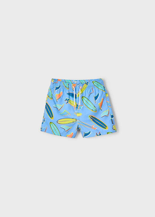 SS25 Mayoral Boys Blue Surfboard Swim Shorts 3612