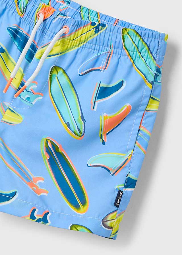 SS25 Mayoral Boys Blue Surfboard Swim Shorts 3612