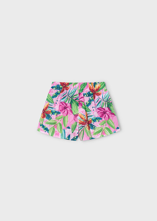 SS25 Mayoral Girls Tropical Print Skort Set 3186 & 3908