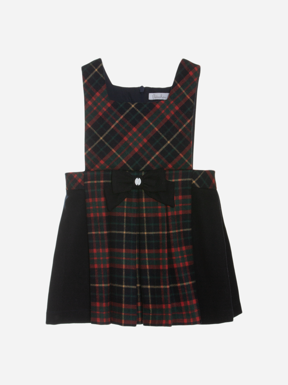 AW23 Patachou Girls Tartan Pinafore Set – Liquorice Kids