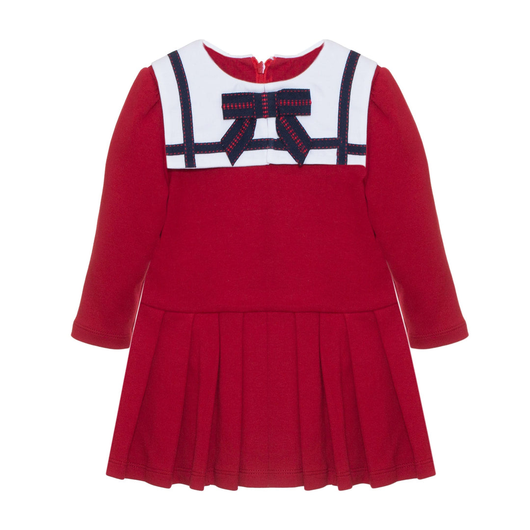 AW24 Patachou Girls Red Bow Dress