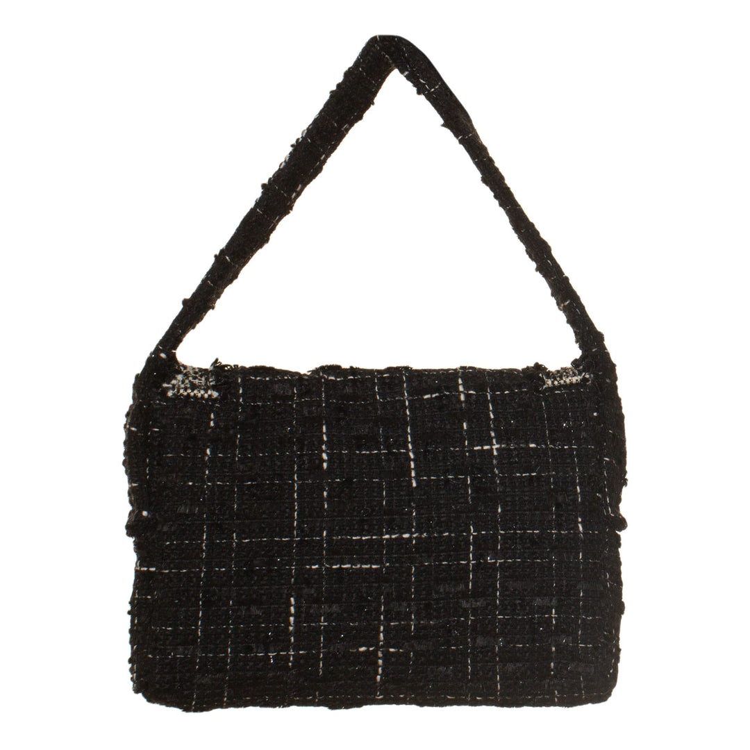 AW24 Patachou Girls Black & Gold Tweed Bag