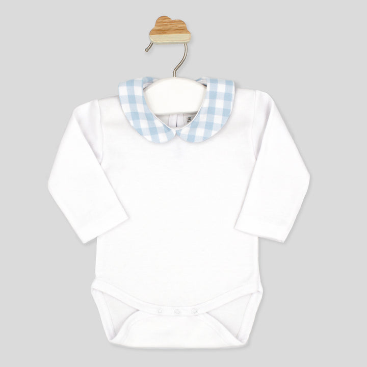 AW24 Rapife Baby Blue & White Check Dungaree Set 4220 & 4222