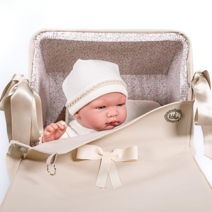 Bebelux 'Sweet Mini Beige' Spanish Doll's Pram & Bag 2034-BE