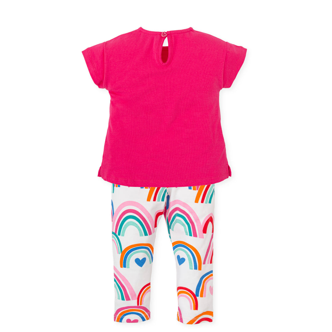 SS24 Agatha Ruiz De La Prada Girls Rainbow Leggings Set