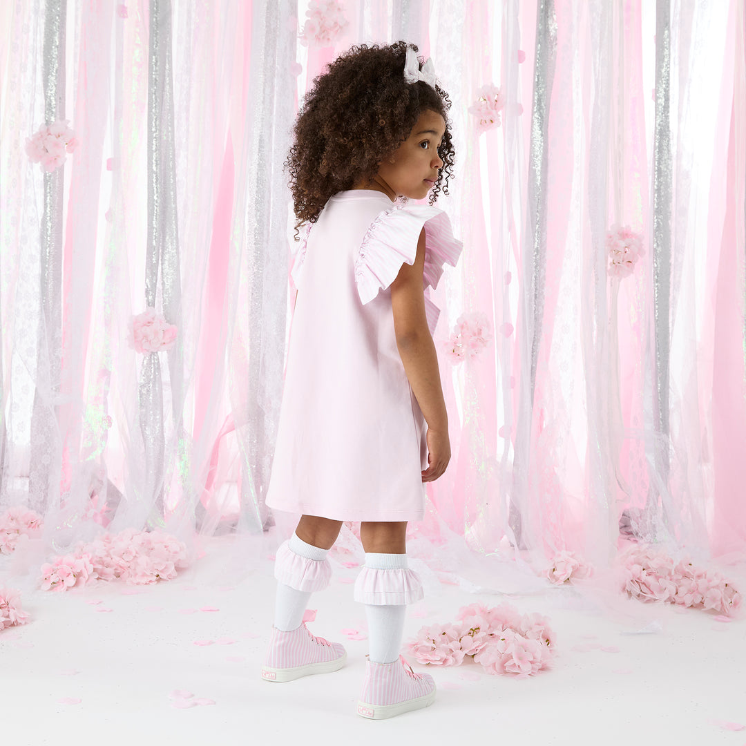 SS25 A Dee Colette Pink Frill Knee High Socks