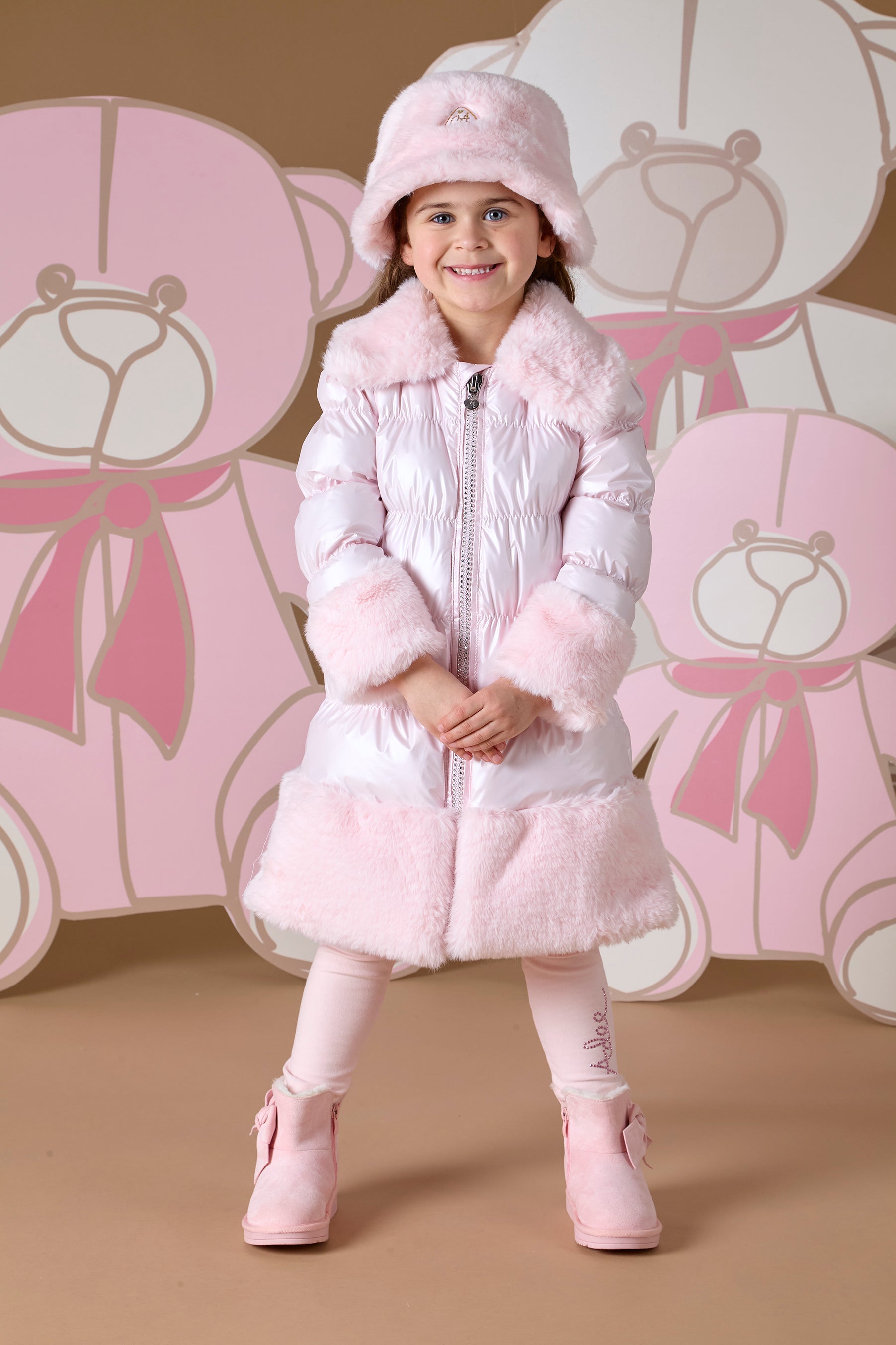 Pink girls coat online