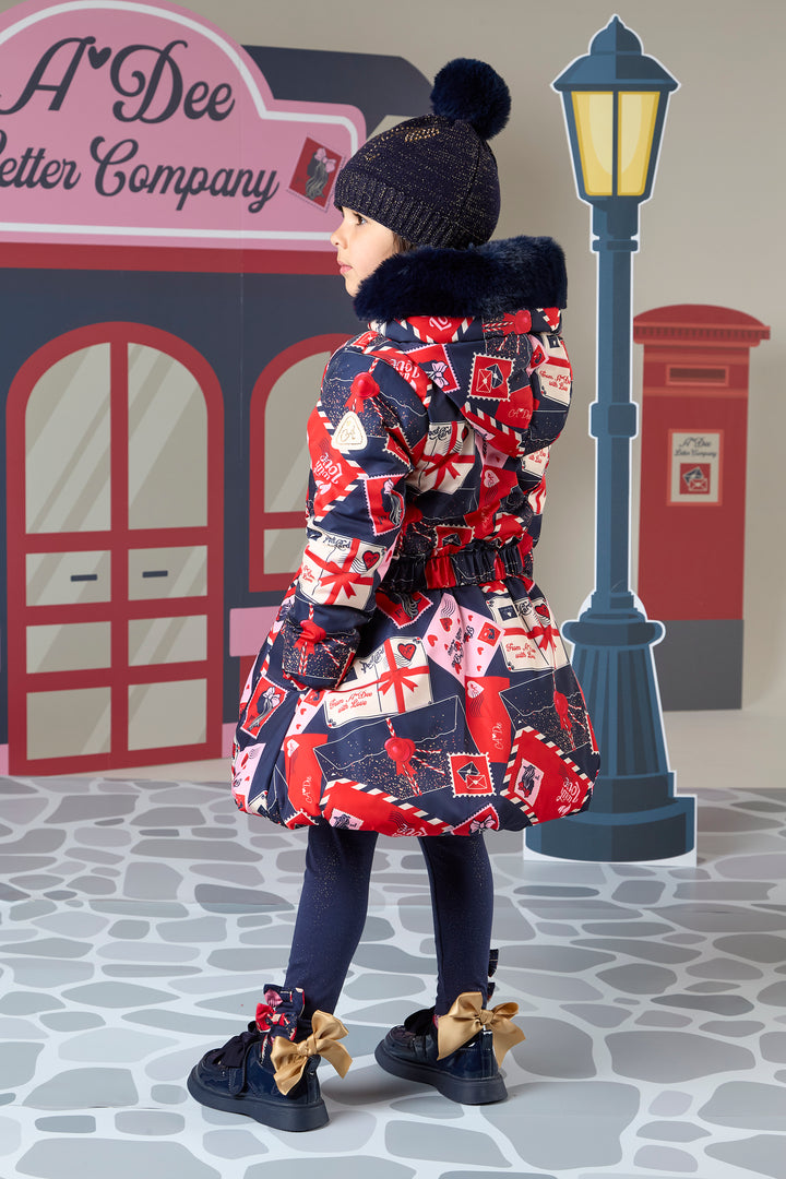 AW24 A Dee Girls With Love Letters Riley Coat