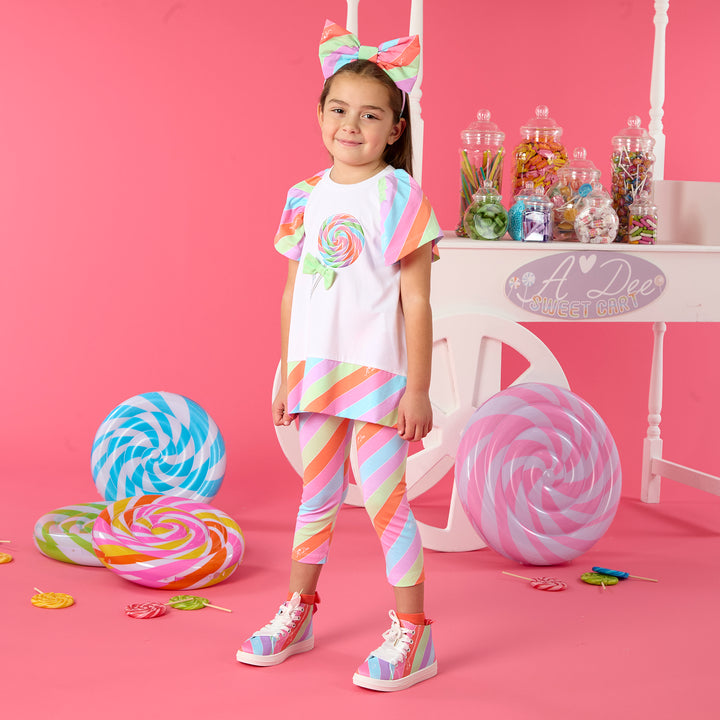 SS25 A Dee Eva Stripe Lollipop Leggings Set