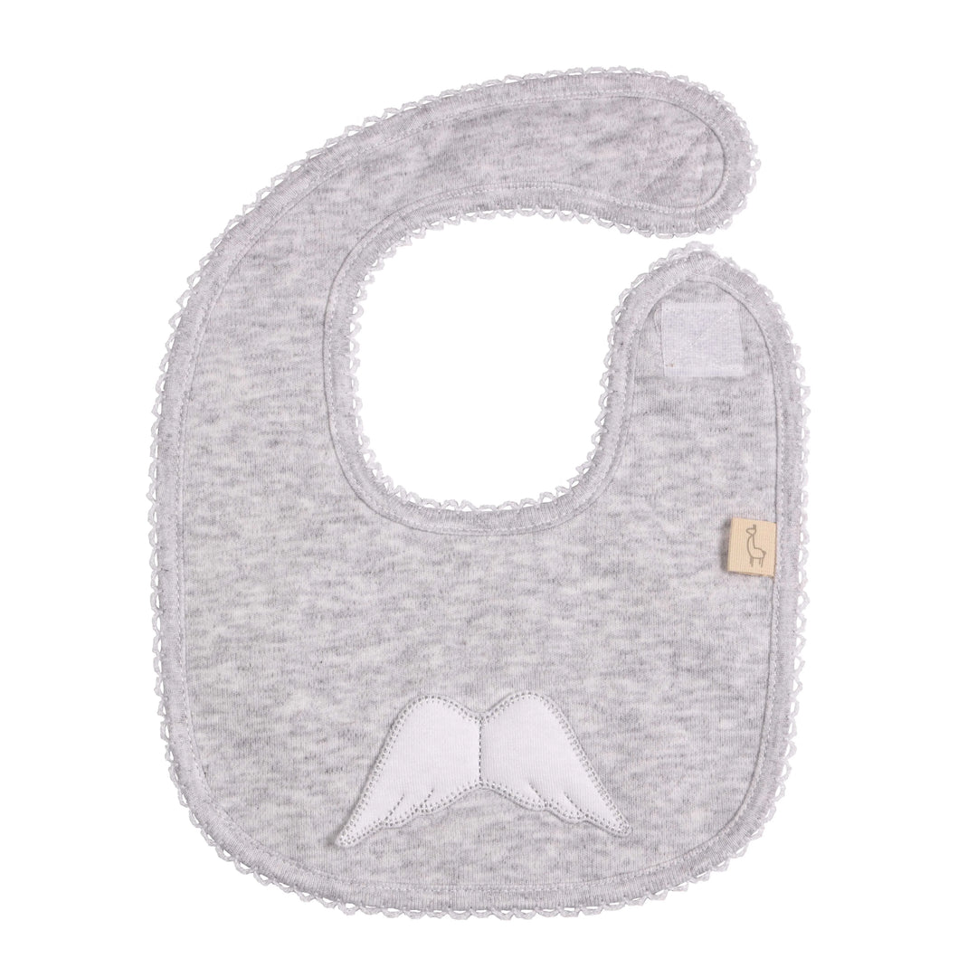 Baby Gi Grey Angel Wing Bib