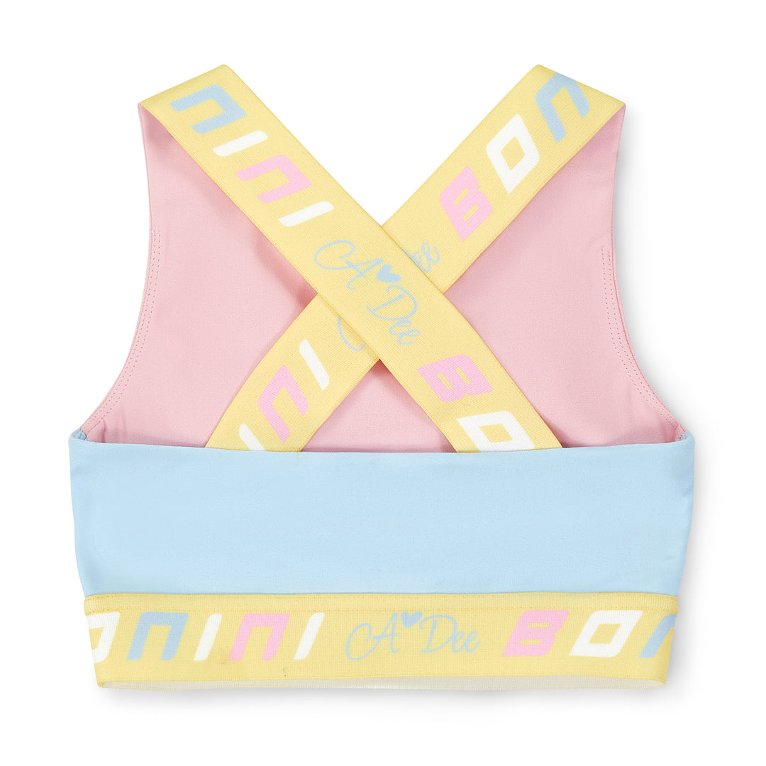 SS25 Bonini Pastel Colourblock Crop Top