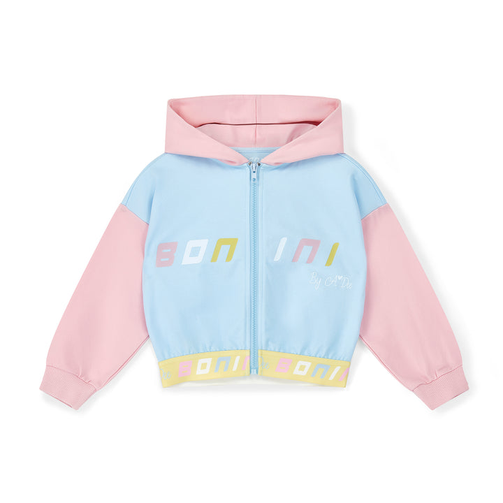 SS25 Bonini Girls Pastel Colourblock Hoodie