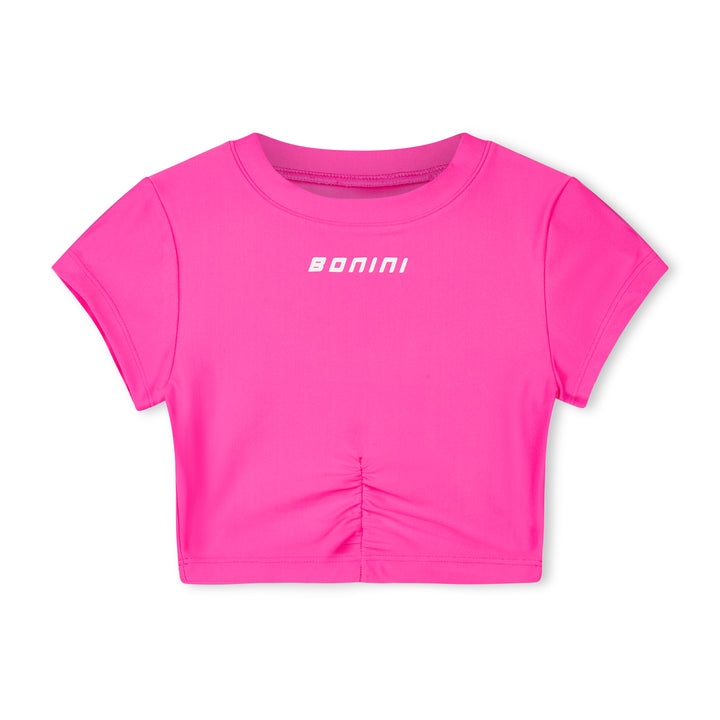 SS25 Bonini Girls Aspire Hot Pink Crop Top