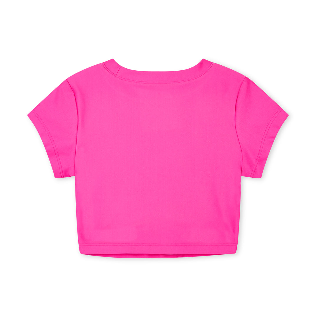 SS25 Bonini Girls Aspire Hot Pink Crop Top