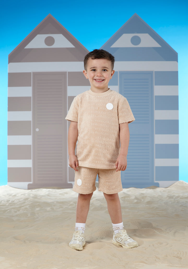 SS24 Mitch & Son Terry Sand Towelling Short Set