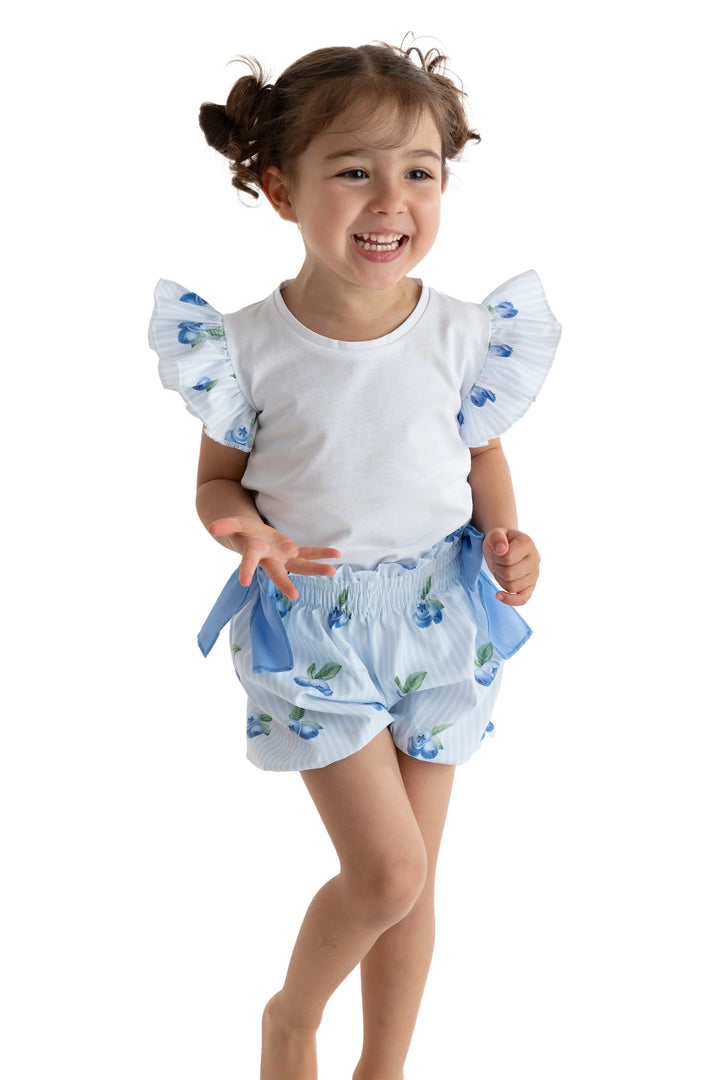 SS25 Meia Pata Girls Blueberries Short Set