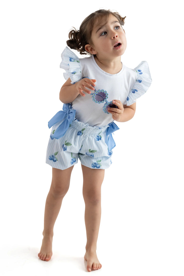 SS25 Meia Pata Girls Blueberries Short Set