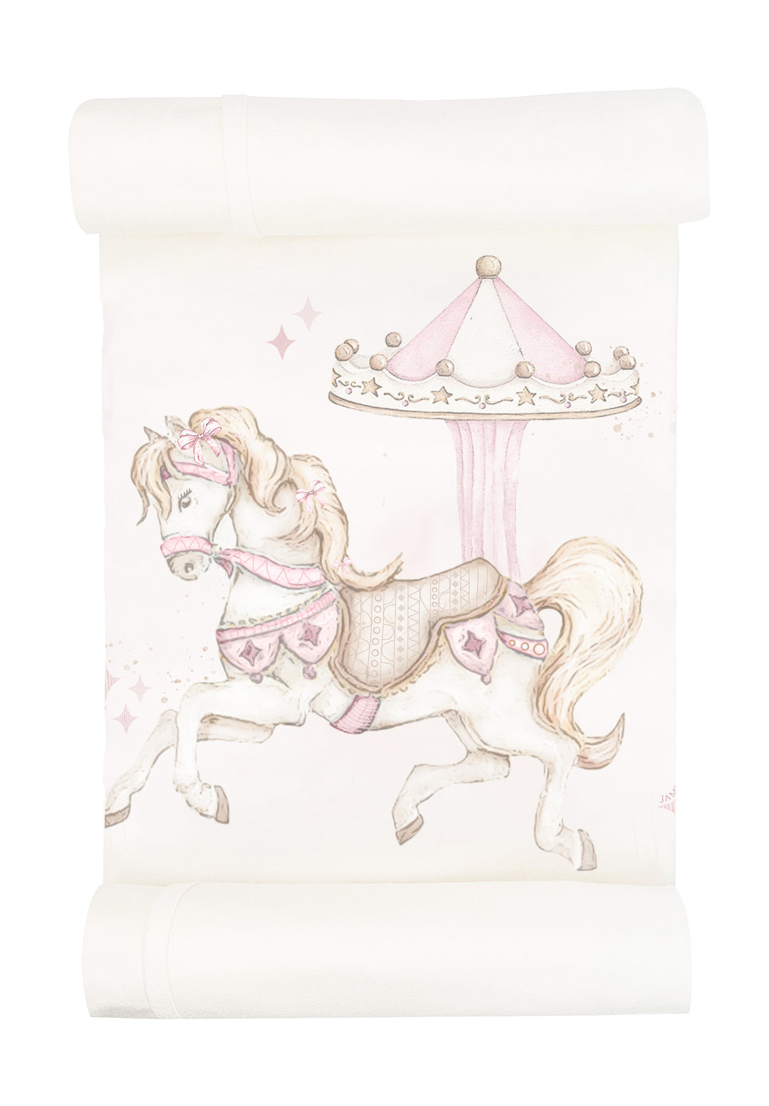 Jamiks Baby Girl Velour Carousel Set