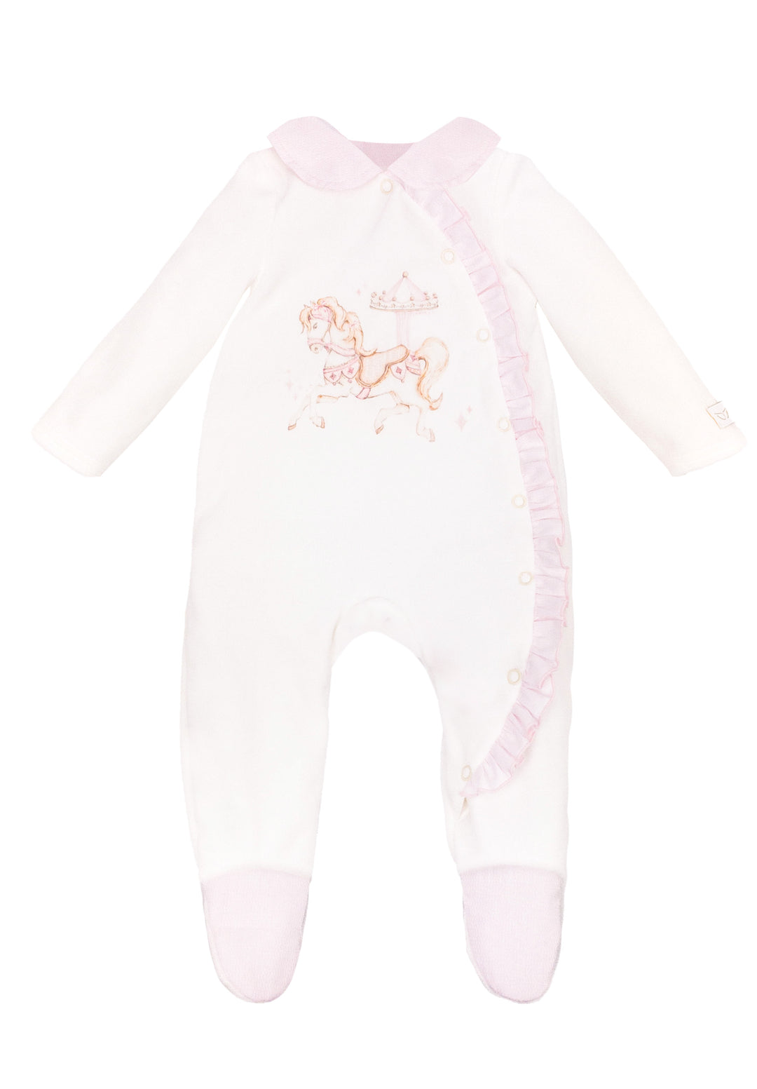 Jamiks Baby Girl Velour Carousel Set