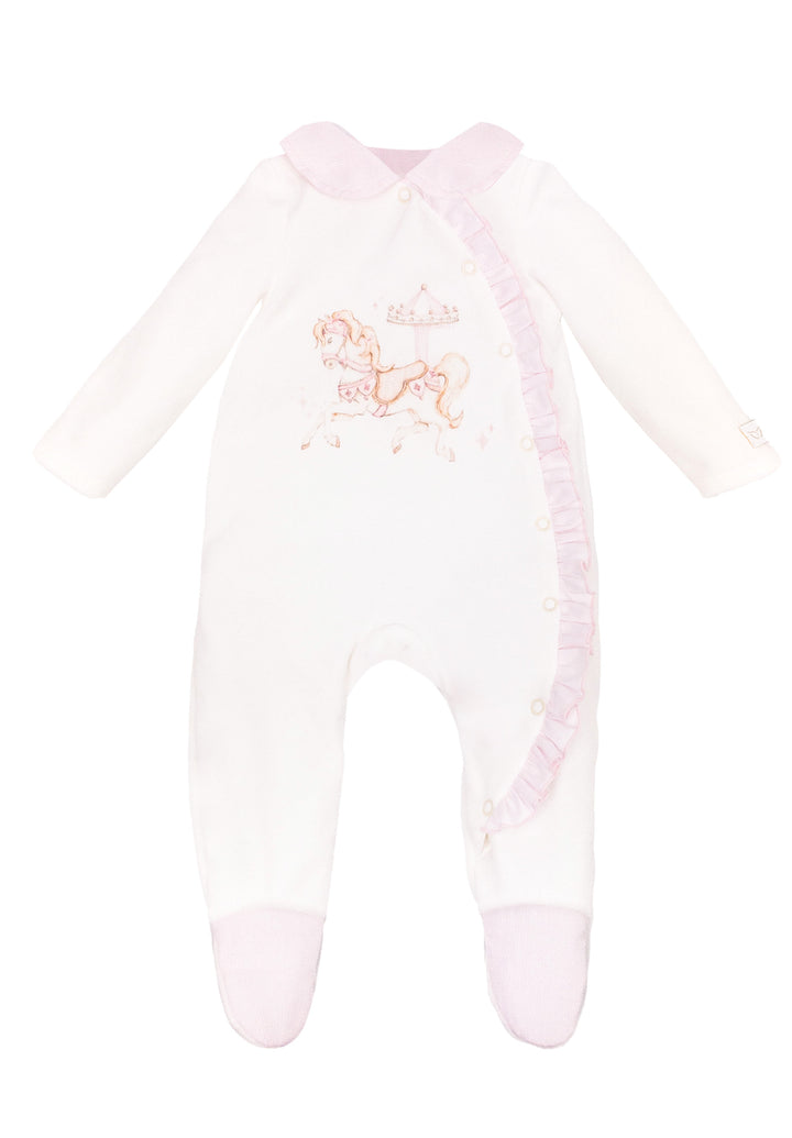 Jamiks Baby Girl Velour Carousel Set