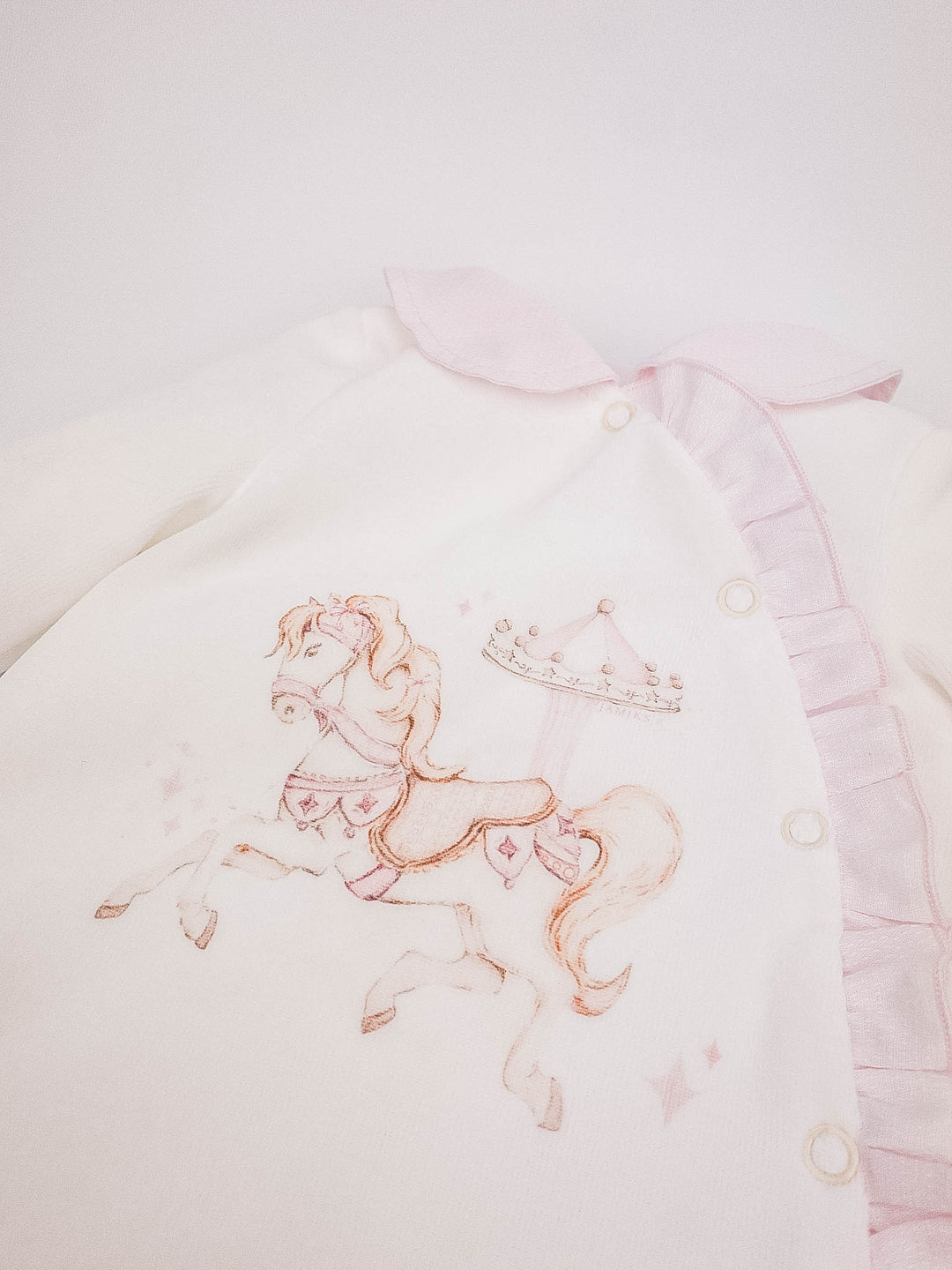 Jamiks Baby Girl Velour Carousel Set