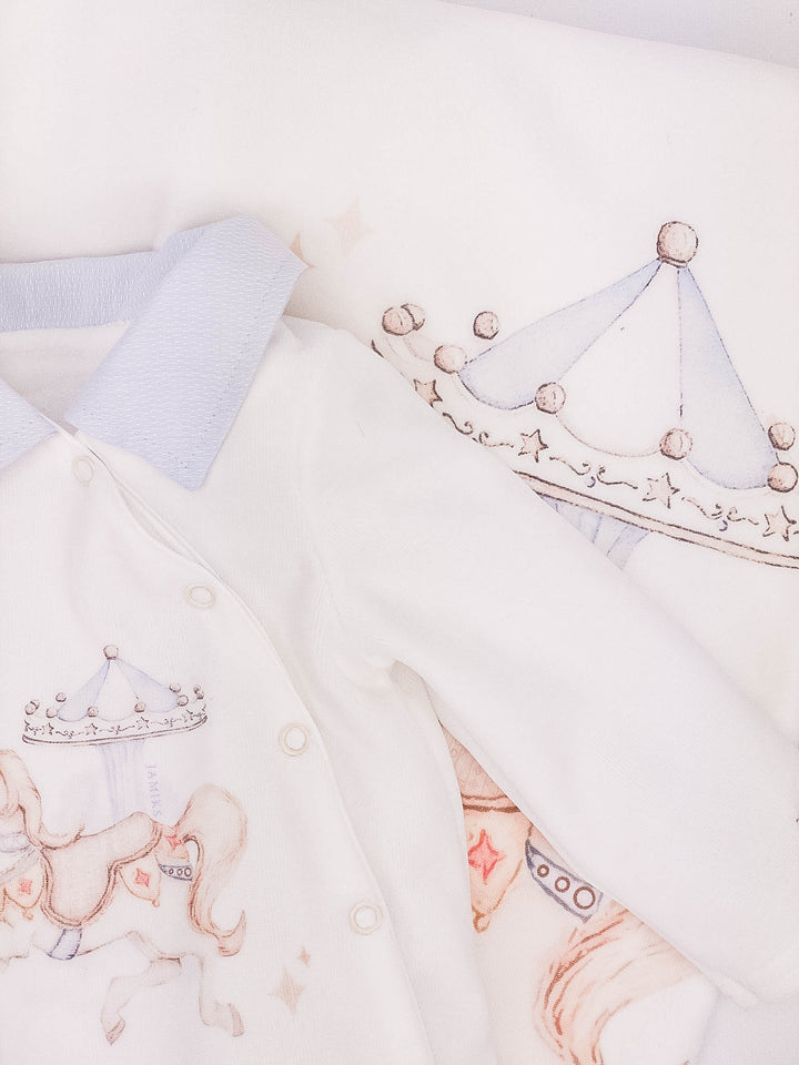 Jamiks Baby Boy Velour Carousel Set