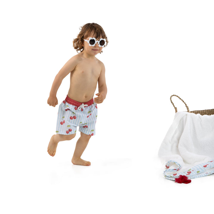 SS24 Meia Pata Boys Cherries Swimming Trunks