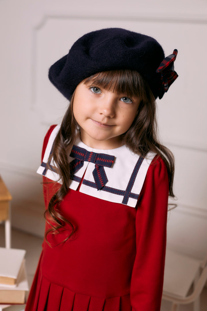 AW24 Patachou Girls Red Bow Dress