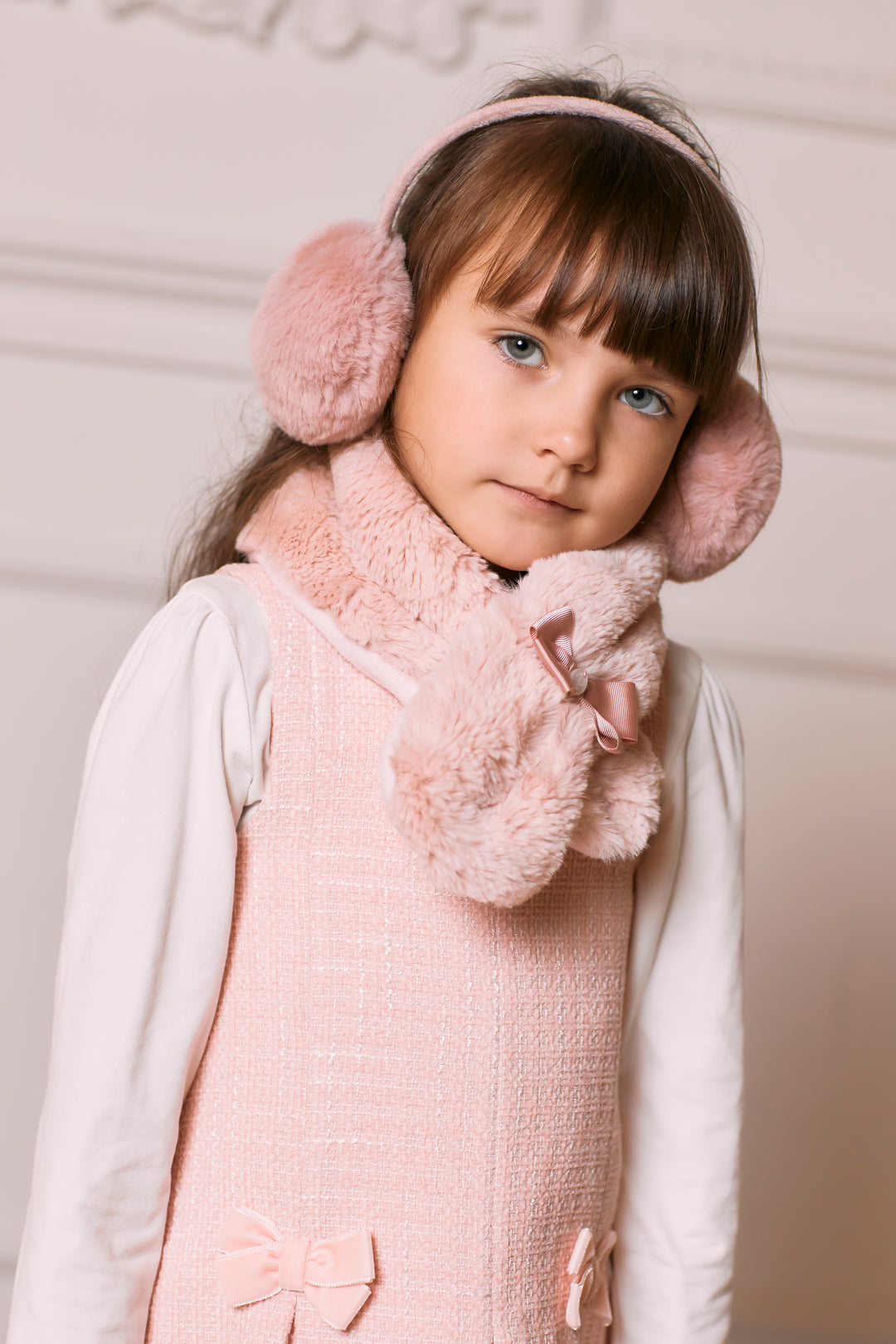 AW24 Patachou Girls Pink Dress & Blouse Set