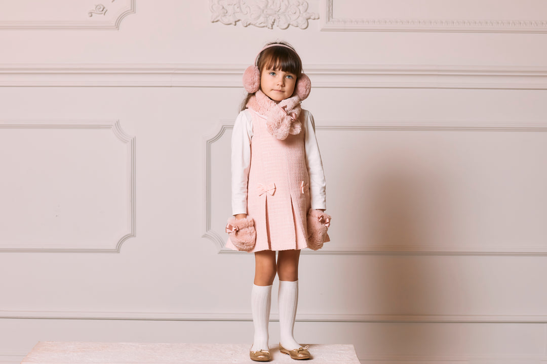 AW24 Patachou Girls Pink Dress & Blouse Set