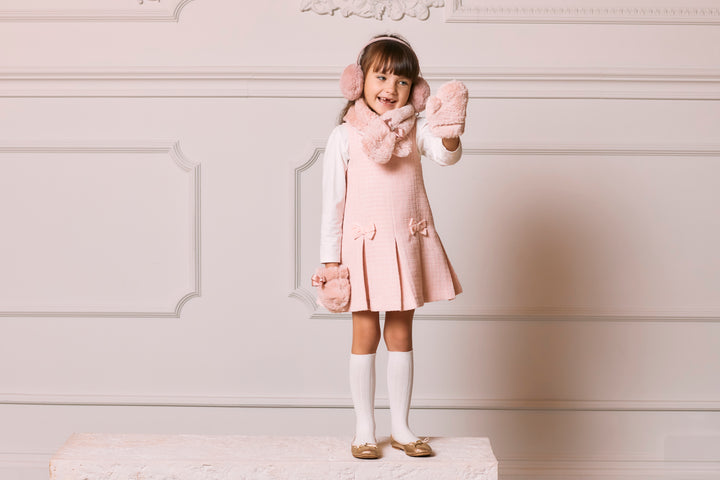 AW24 Patachou Girls Pink Dress & Blouse Set