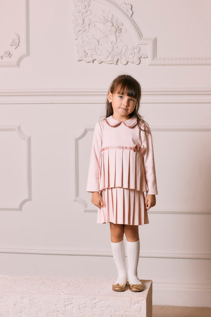 AW24 Patachou Girls Pink Bow Dress