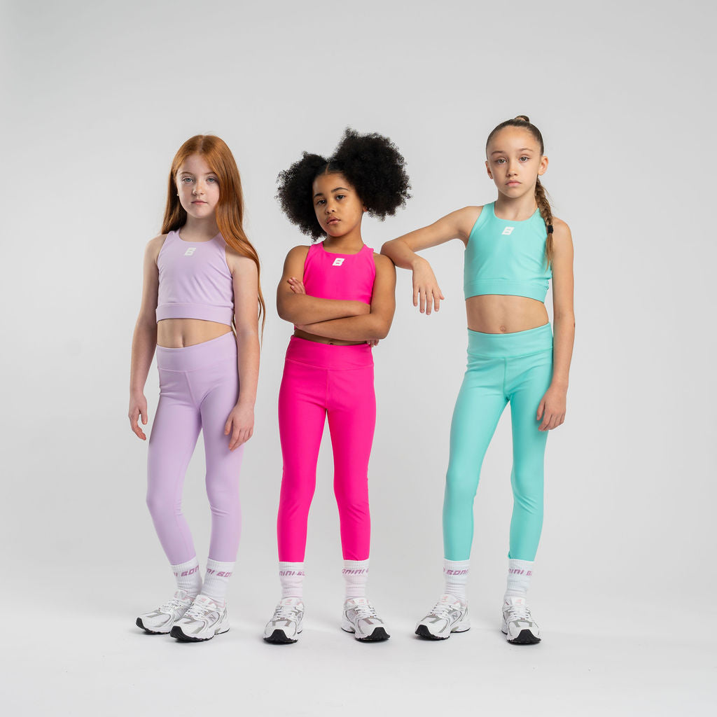 SS25 Bonini Girls Aspire Lilac Crop Top