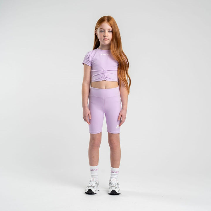 SS25 Bonini Girls Aspire Lilac Crop Top