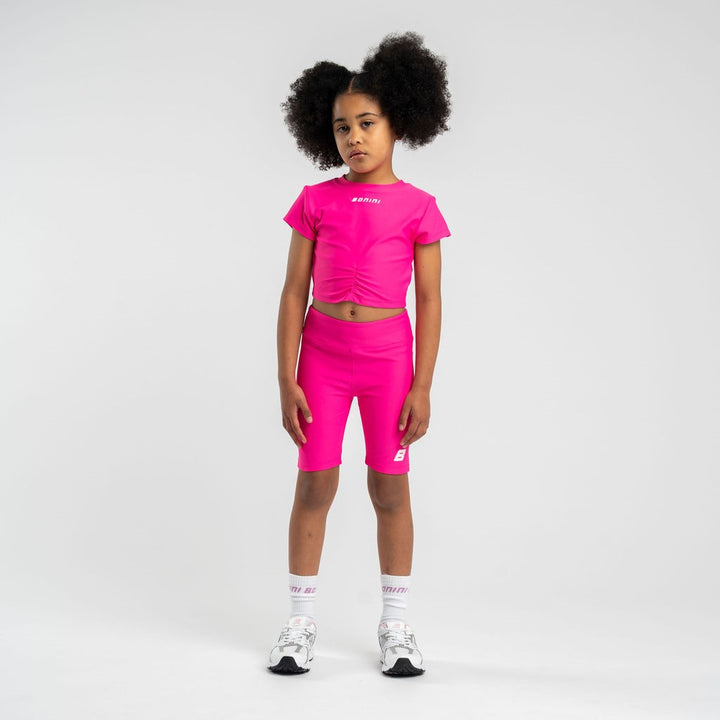 SS25 Bonini Girls Aspire Hot Pink Crop Top