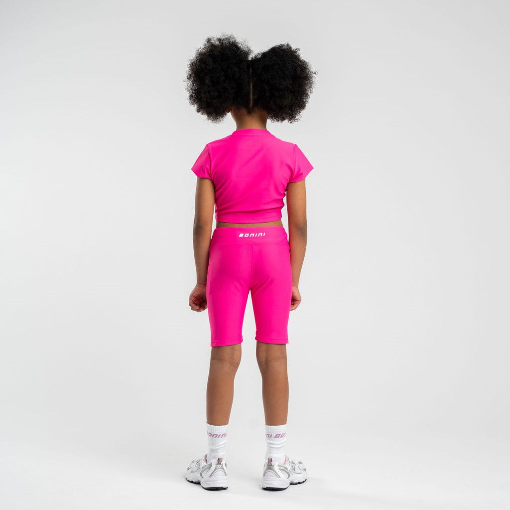 SS25 Bonini Girls Aspire Hot Pink Crop Top